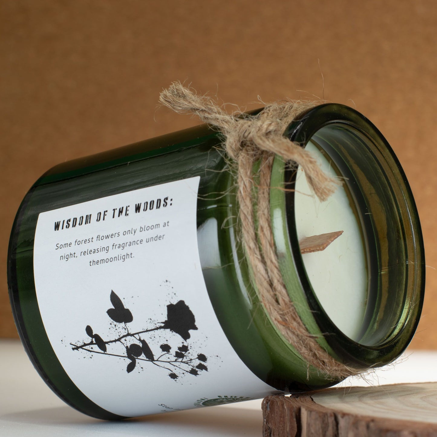 Greenman Rituals Woodwick Soy Candle – Midnight Rose