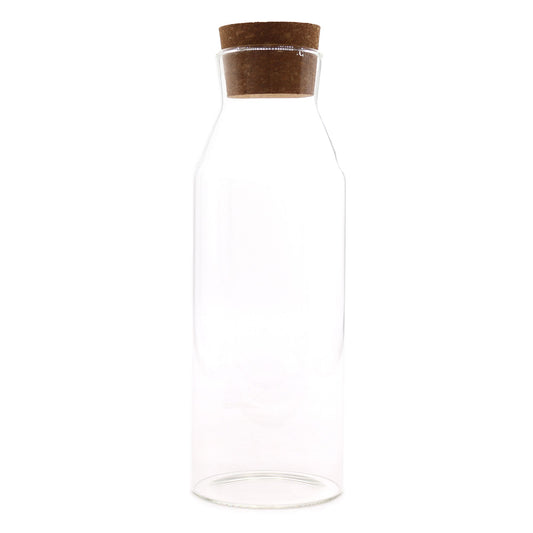 Clear Glass Jar with Cork Lid - 25cm