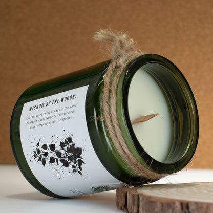 Greenman Rituals Woodwick Soy Candle – Twilight Vine