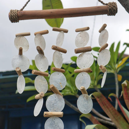 Pearl Effect Driftwood Chime – Handmade Capiz Shell & Driftwood