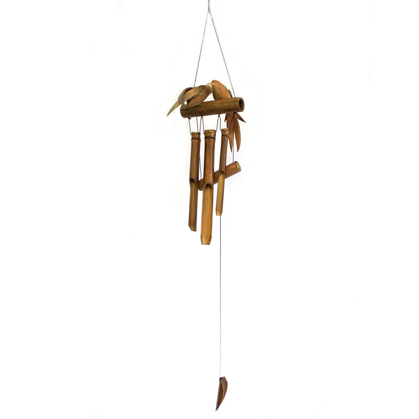 Coconut Twin Birds Wind Chimes – Handmade Natural Garden Decoration