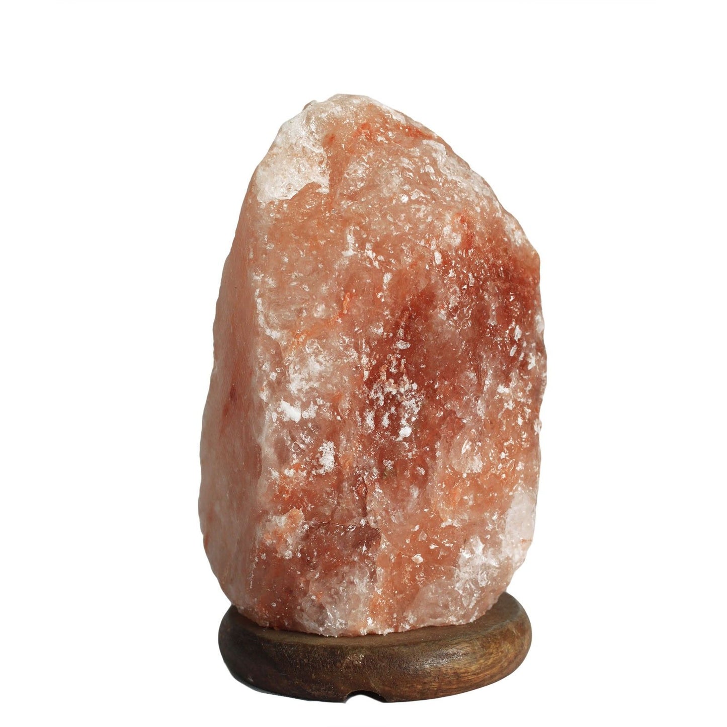 Natural Himalayan Salt Lamp with Wooden Base – 2–3kg