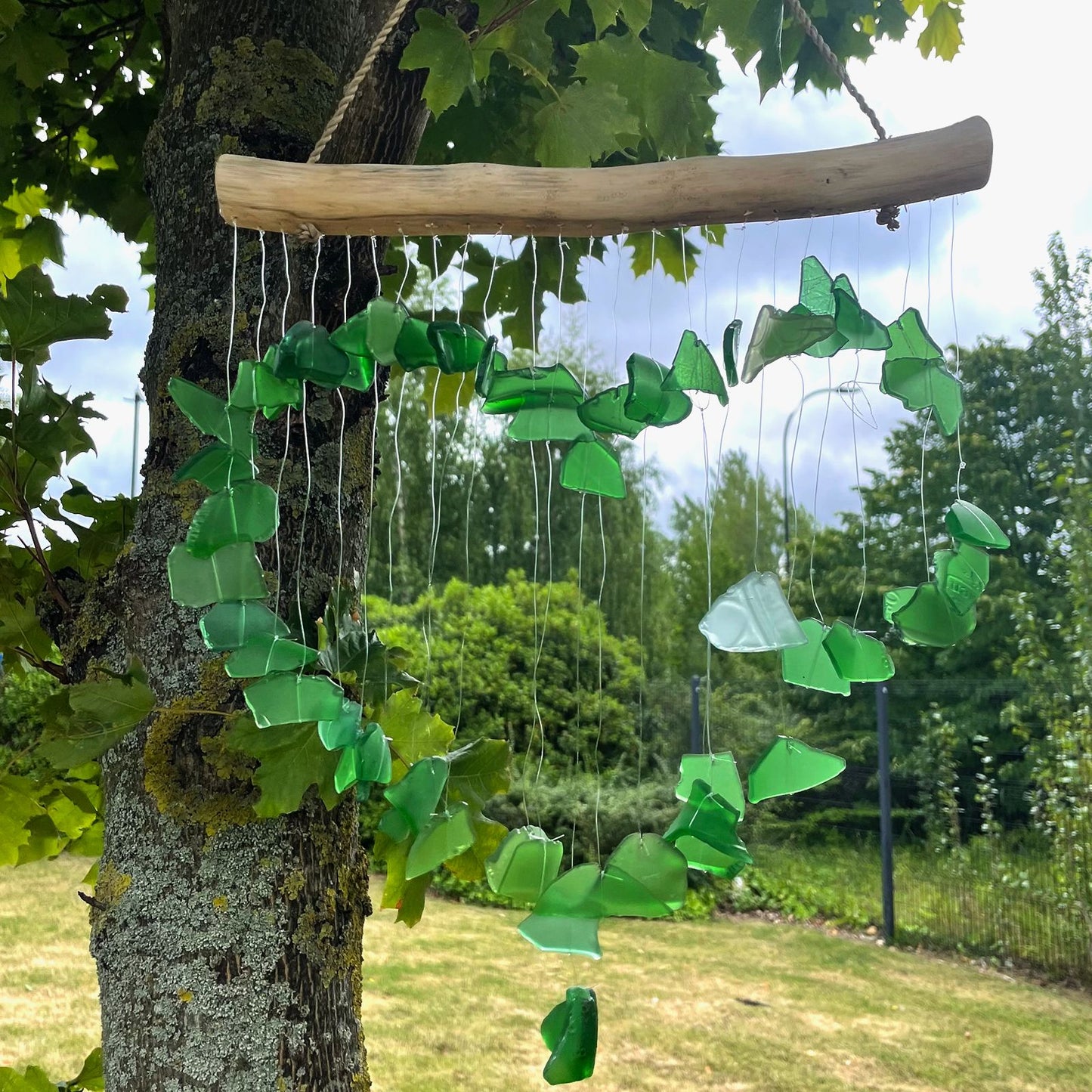 Green Heart Love Chime – Handmade Wind Chime