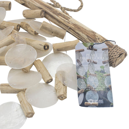 Pearl Effect Driftwood Chime – Handmade Capiz Shell & Driftwood