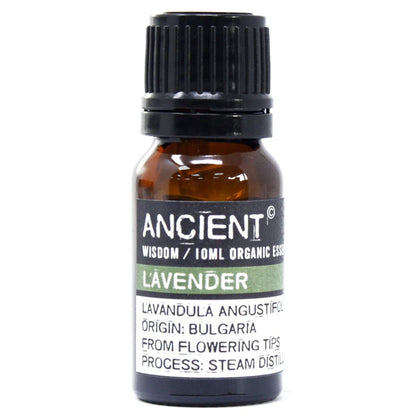 Lavender Organic Essential Oil 10ml – Lavandula Angustifolia | Steam Distilled Bulgaria