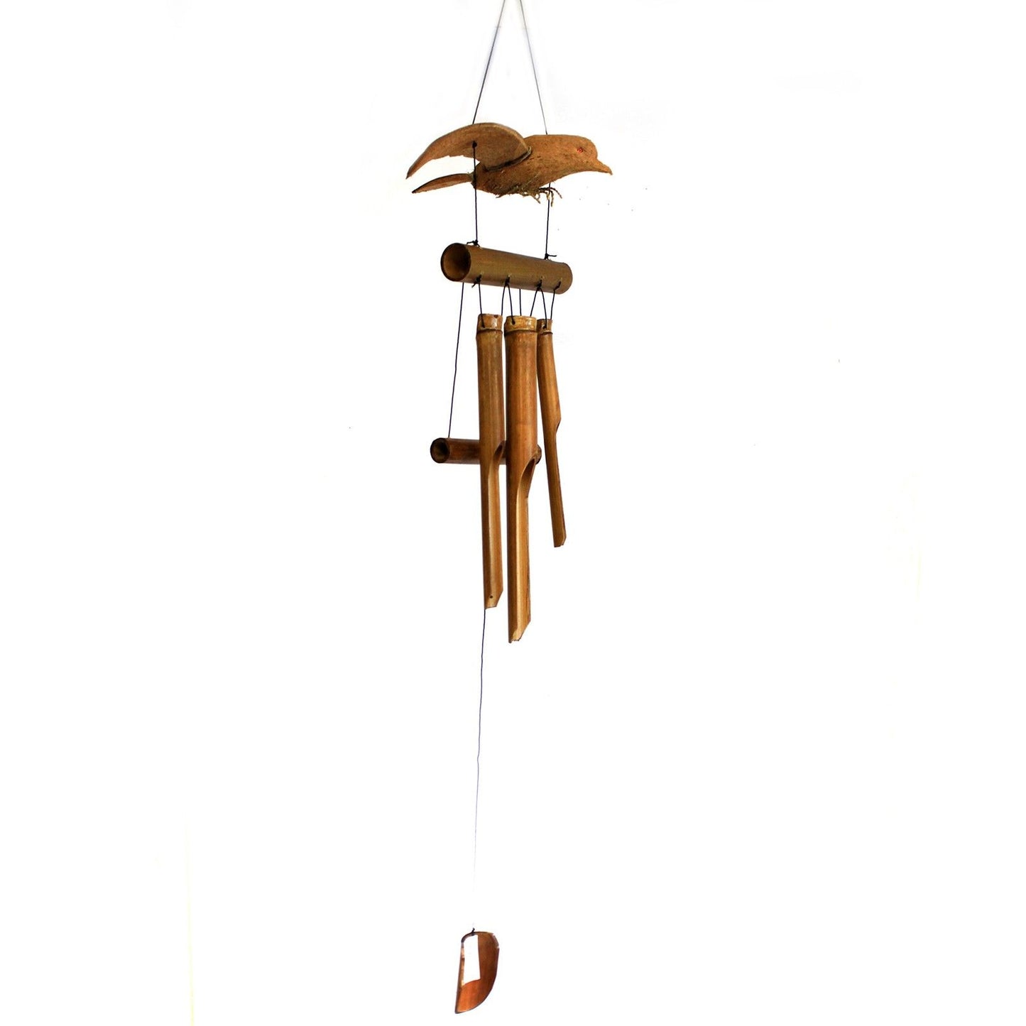 Coconut Blackbird Wind Chimes – Handmade Natural Garden Decoration