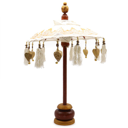 Bali Home Décor Parasol – Canvas | Gold Decor | 40cm