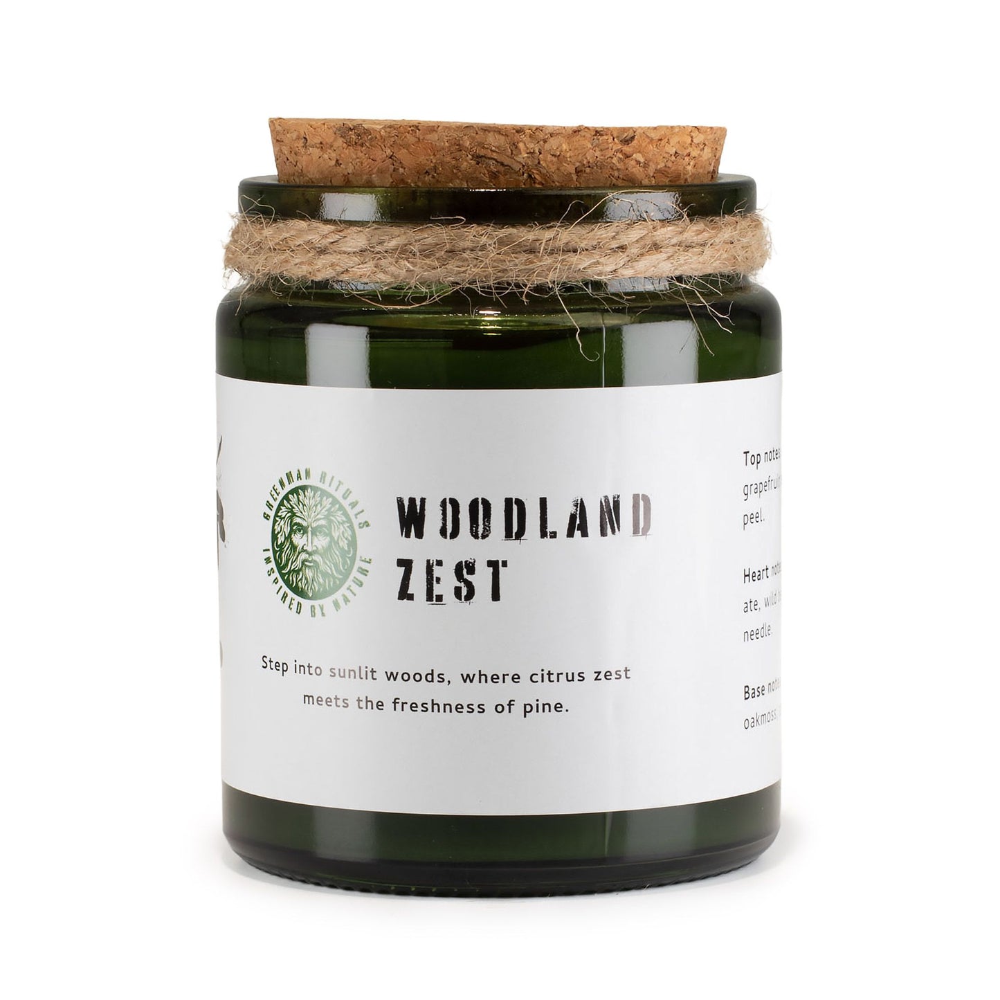 Greenman Rituals Woodwick Soy Candle – Woodland Zest