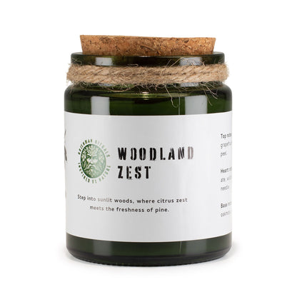 Greenman Rituals Woodwick Soy Candle – Woodland Zest