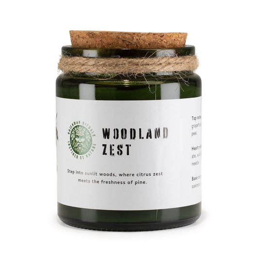 Greenman Rituals Woodwick Soy Candle – Woodland Zest
