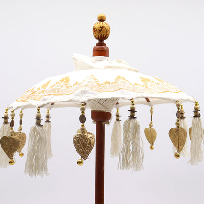 Bali Home Décor Parasol – Canvas | Gold Decor | 40cm