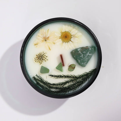 Hop Hare Crystal Magic Flower Candle – The Magician | Jade & Enchanted Mint