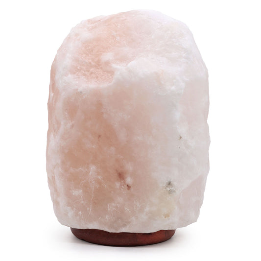 Huge Natural Himalayan Salt Lamp with Wooden Base – 24–25kg