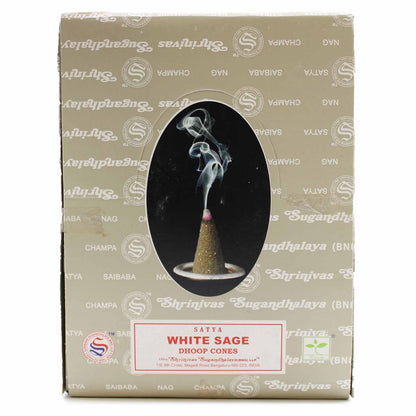 White Sage Dhoop Cones – Cleansing & Purifying Incense | Sacred Smudge Alternative