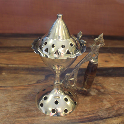 Large Incense Cone Burner with Handle