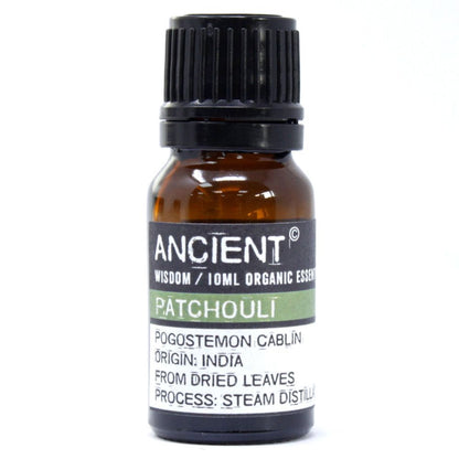 Patchouli Organic Essential Oil 10ml – Pogostemon Cablin | Steam Distilled India