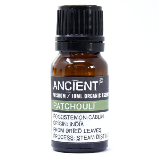Patchouli Organic Essential Oil 10ml – Pogostemon Cablin | Steam Distilled India