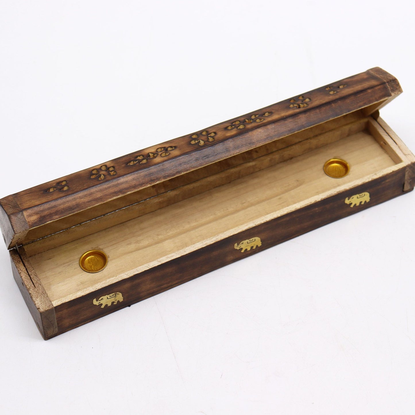 Incense Gift Set | Mango Wood Elephant Box Burner & 5x Nag Champa