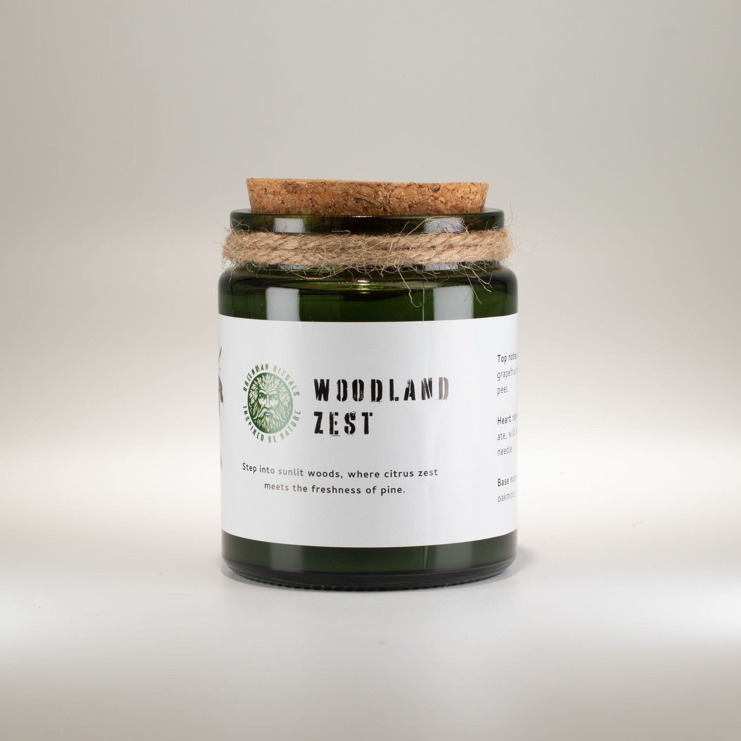 Greenman Rituals Woodwick Soy Candle – Woodland Zest