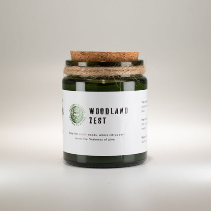 Greenman Rituals Woodwick Soy Candle – Woodland Zest