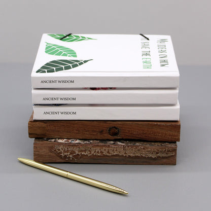 Small Notebook with Strap – Leaves on the Same Tree