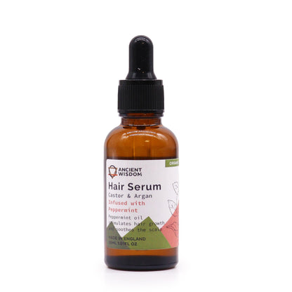Organic Hair Growth Serum 30ml – Peppermint