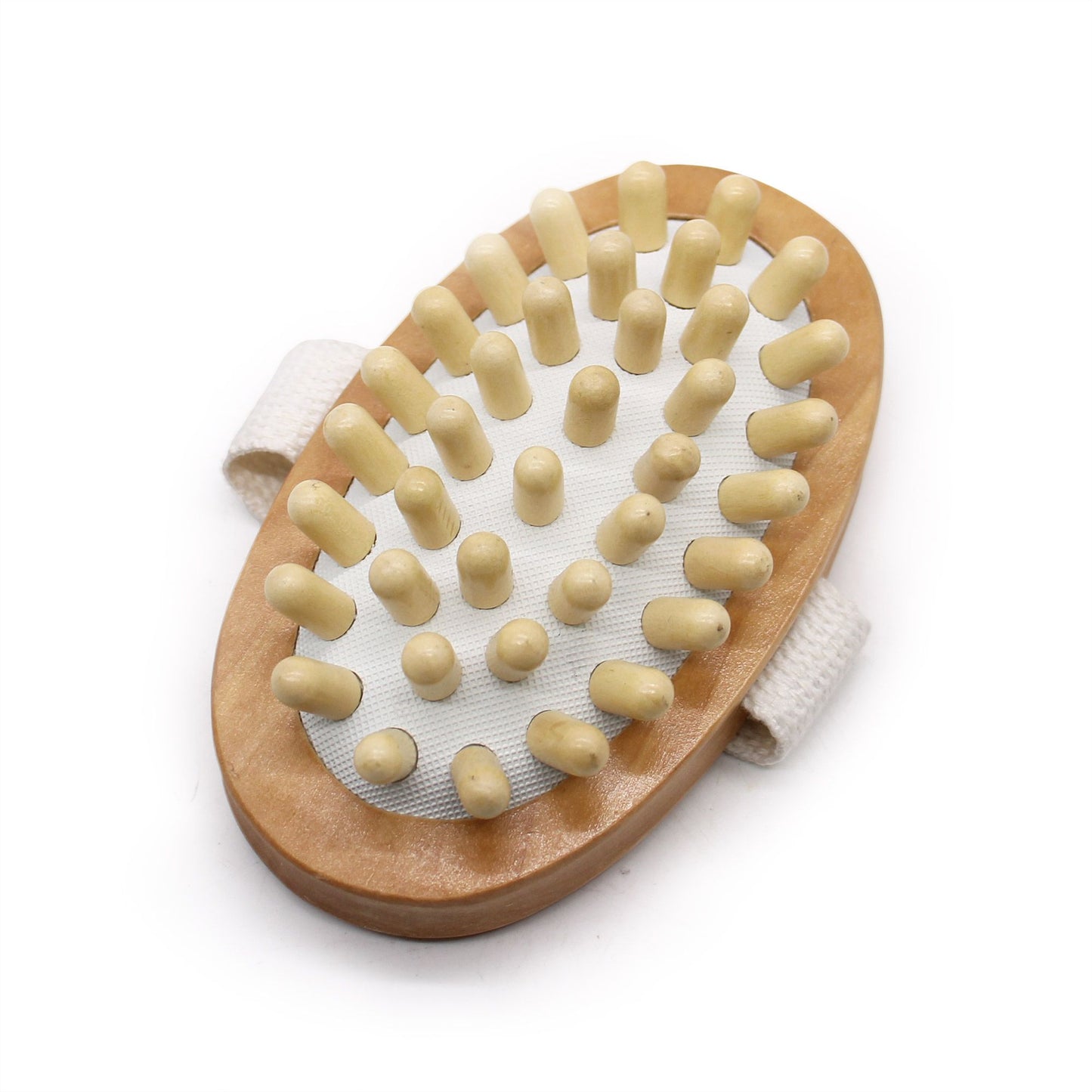Wooden Body Massager – Hemu Wood & Rubber Rollers | 11cm