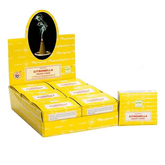 Citronella Dhoop Cones – Fresh & Purifying Incense | Natural Insect Repellent