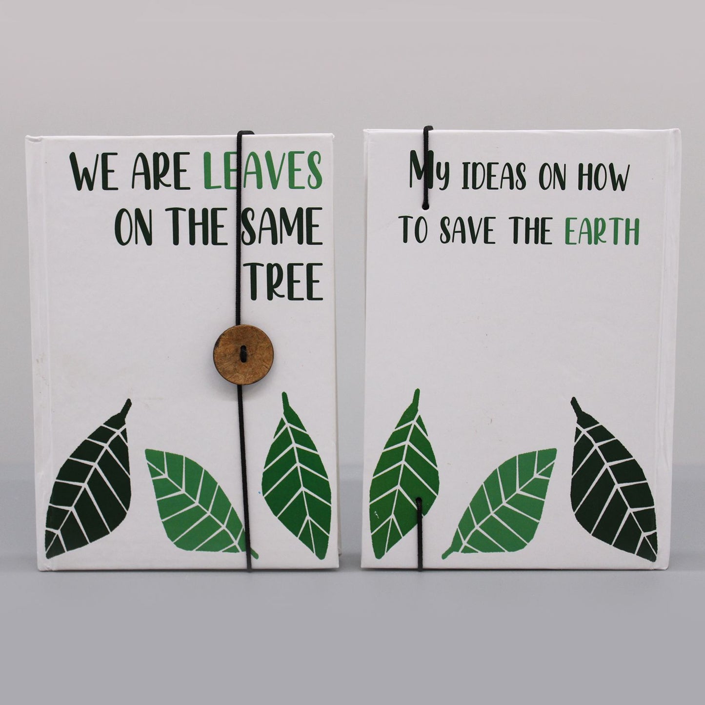 Small Notebook with Strap – Leaves on the Same Tree