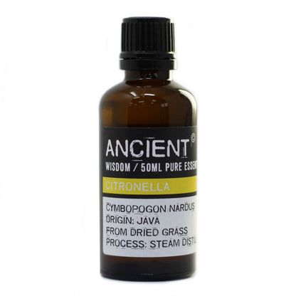 50ml Citronella Essential Oil – Cymbopogon Nardus | Steam Distilled Java