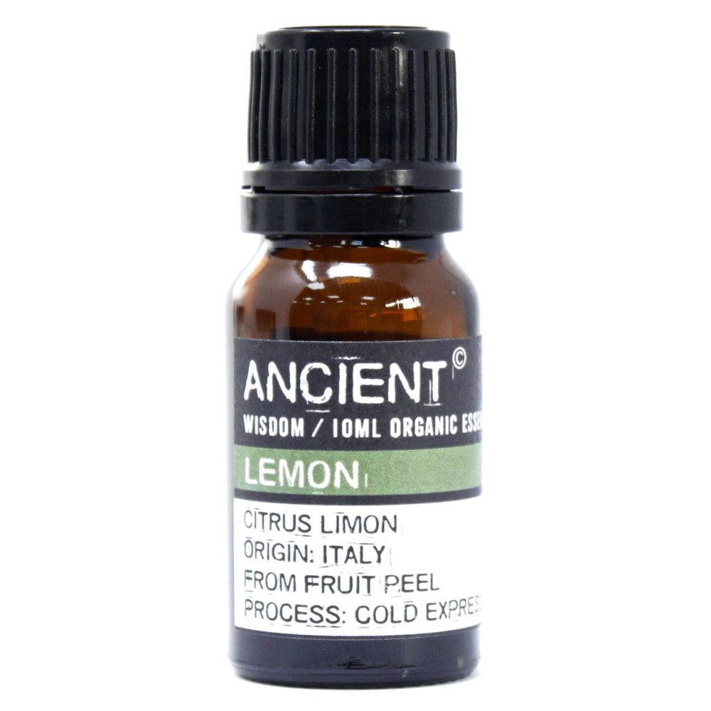 Lemon Organic Essential Oil 10ml – Citrus Limon | Cold Expressed Italy