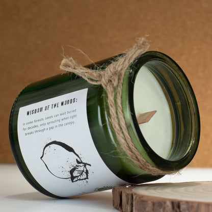 Greenman Rituals Woodwick Soy Candle – Cedar Citrus