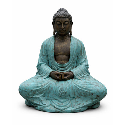 Large Turquoise & Stone Thai Buddha Statue – 0.96m