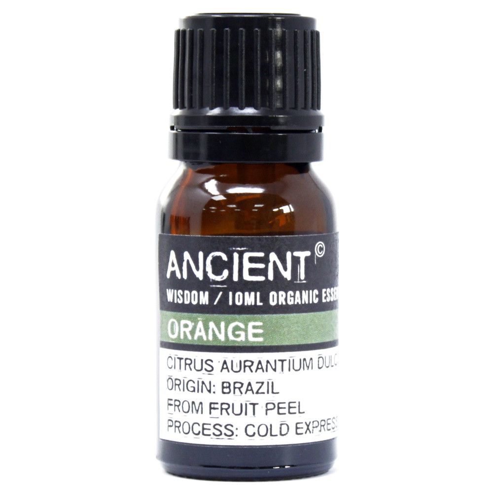 Orange Organic Essential Oil 10ml – Citrus Sinensis | Cold Expressed Brazil