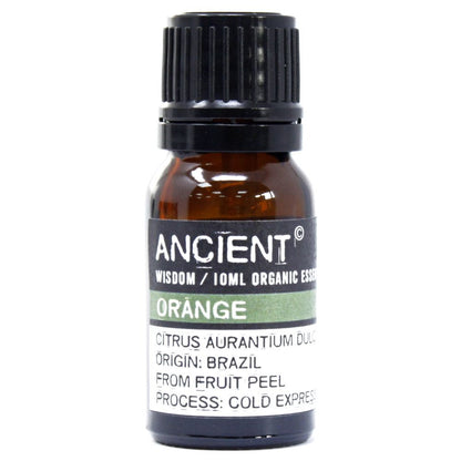Orange Organic Essential Oil 10ml – Citrus Sinensis | Cold Expressed Brazil