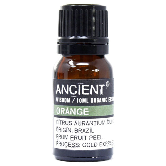 Orange Organic Essential Oil 10ml – Citrus Sinensis | Cold Expressed Brazil