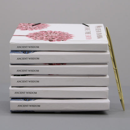 Small Notebook with Strap – We Are Flowers in the Same Garden
