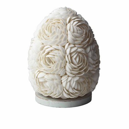 Boho Sea Shell Lamp – Rose Oval | 15cm