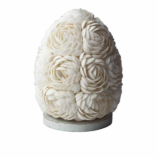Boho Sea Shell Lamp – Rose Oval | 15cm