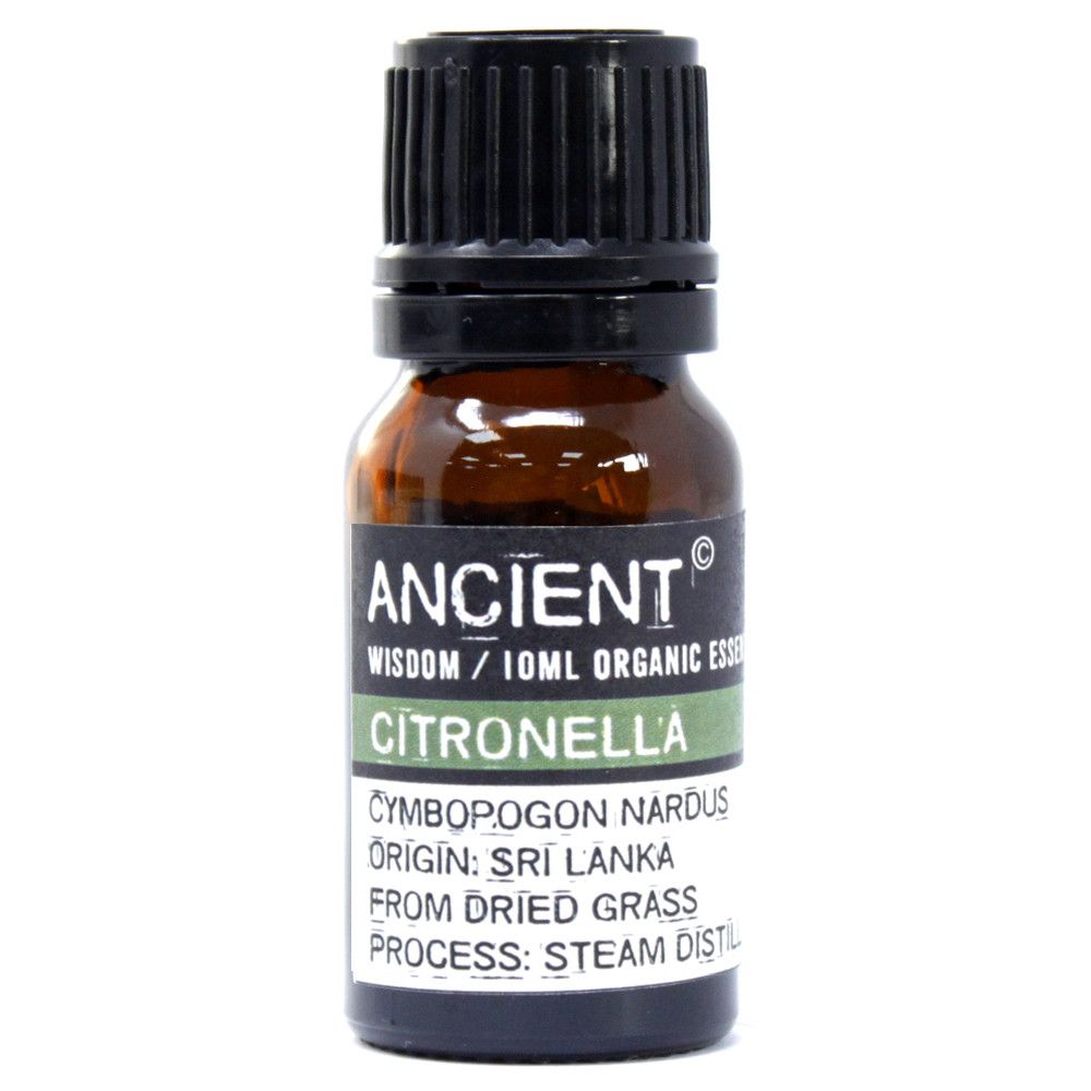 Citronella Organic Essential Oil 10ml – Cymbopogon Nardus | Steam Distilled Sri Lanka
