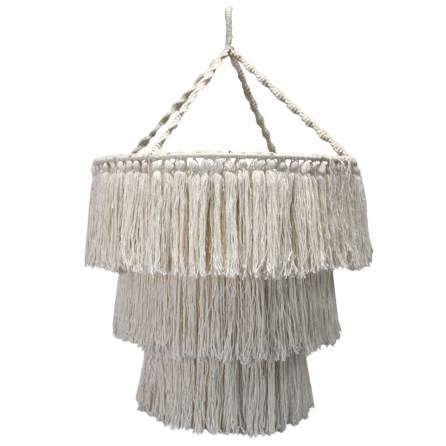 Macrame Soft Chandelier – Natural