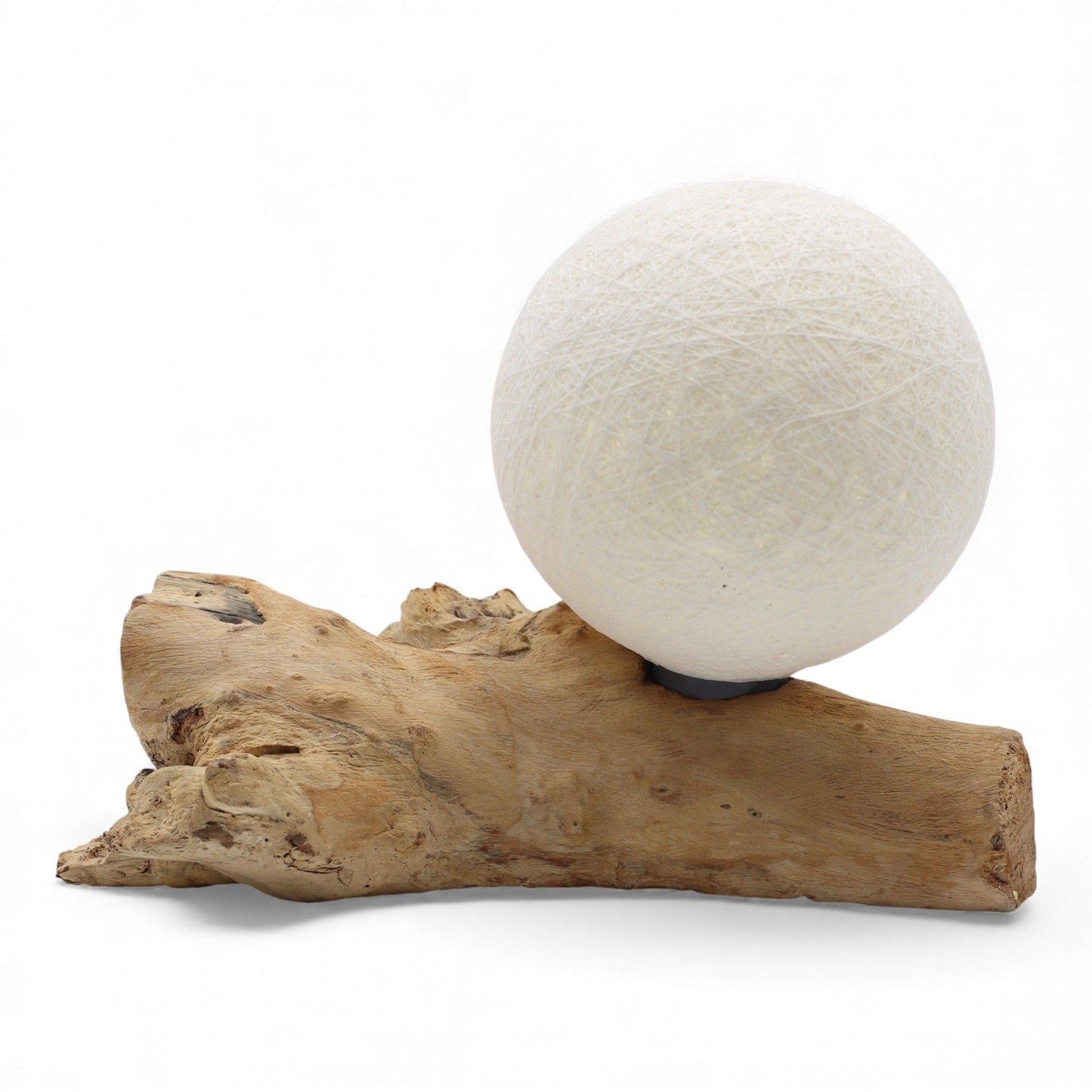 DriftGlow Lamp – Cotton Luna Ivory Shade