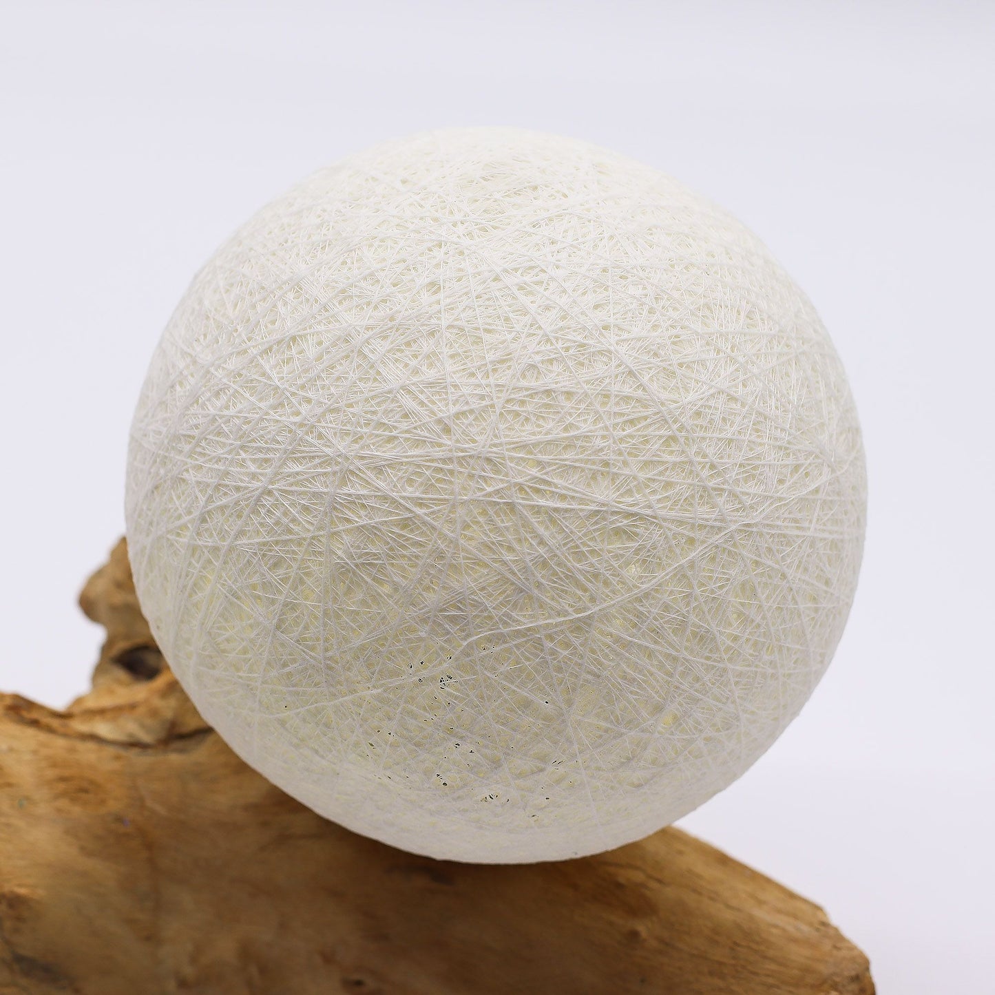 DriftGlow Lamp – Cotton Luna Ivory Shade