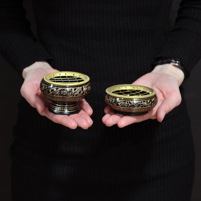 Brass Charcoal Incense Burner