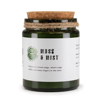 Greenman Rituals Woodwick Soy Candle – Moss & Mist