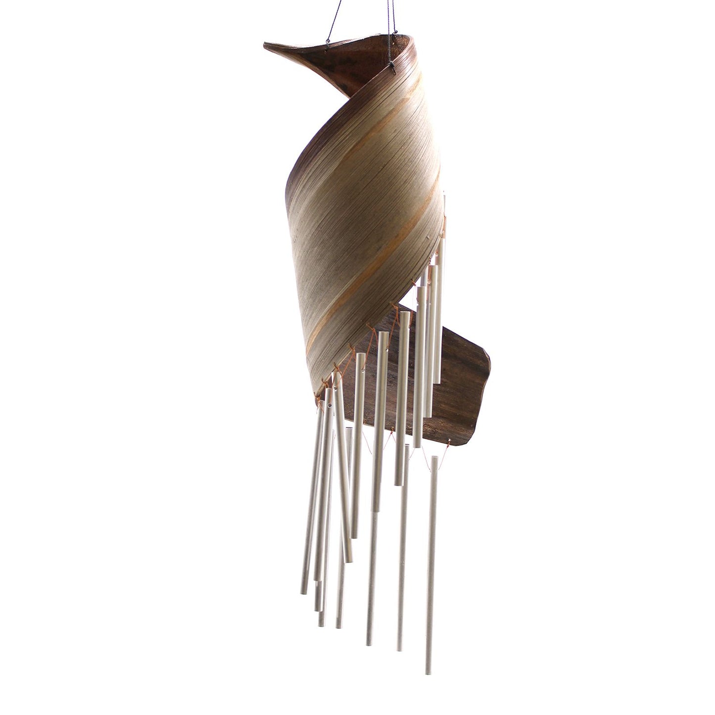 Coconut Leaf Wind Chimes – Natural | Handmade Organic Garden Decoration