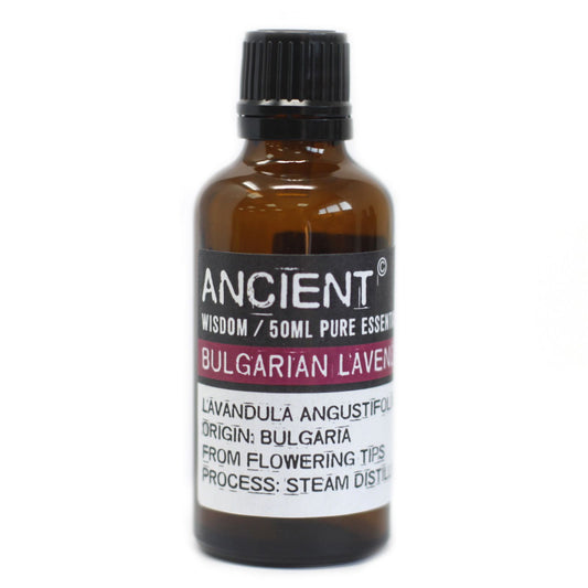 Bulgarian Lavender Essential Oil 50ml – Lavandula Angustifolia | Steam Distilled Bulgaria
